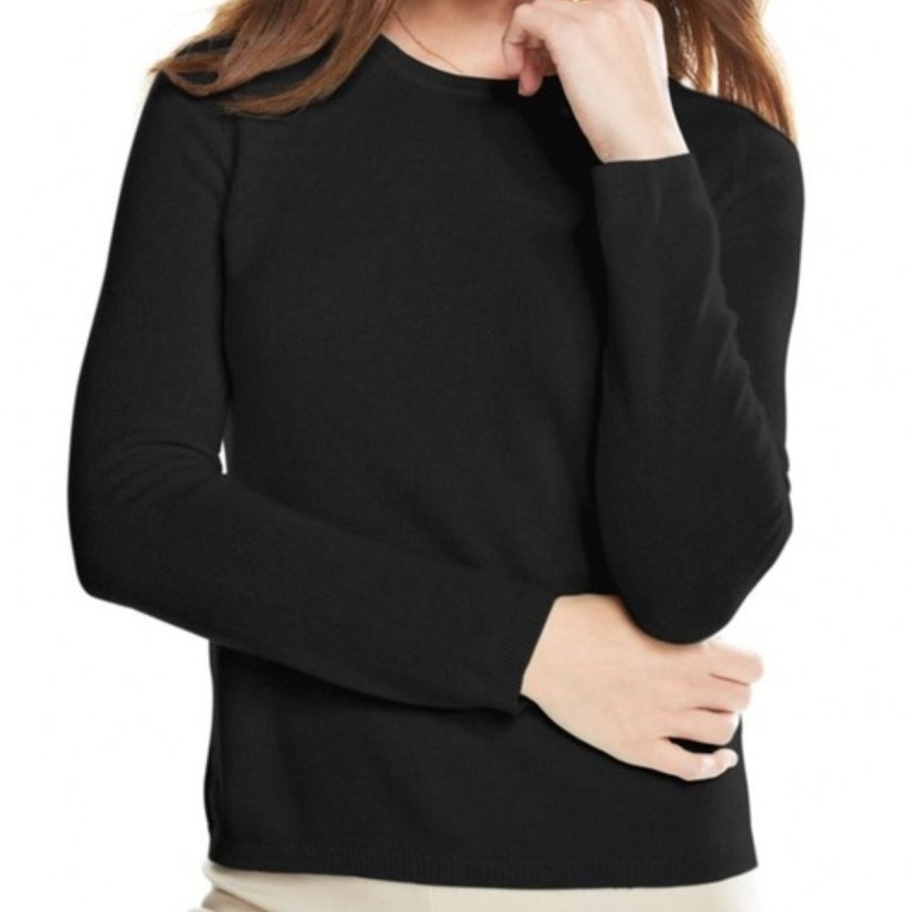 Charter Club Luxury Pure Cashmere Crewneck Sweater Size L Pink Long-sleeve L/S - Picture 6 of 6